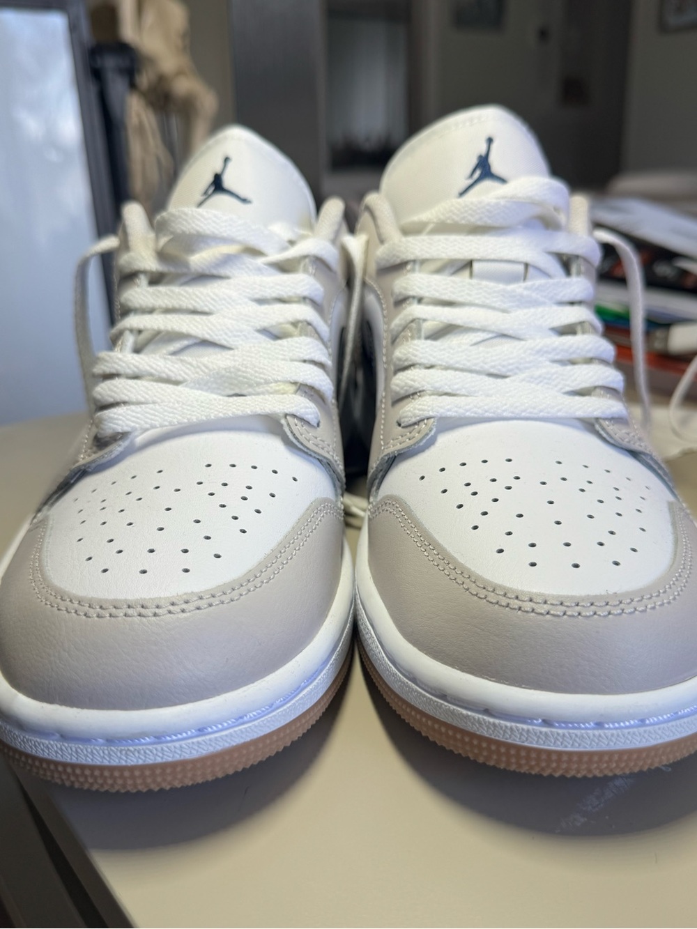 NEVER WORN. MEN’S AIR JORDAN 1 LOW. No tags. Original Box/tissue paper
